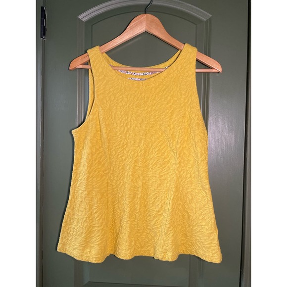 Anthropologie Tops - Anthropologie Women's Yellow Mustard Sleeveless Tank Top Size M Medium